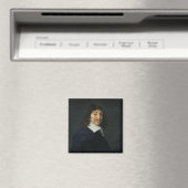 Portret van Rene Descartes c.1649 Magneet (Insitu (Vaatwasser))