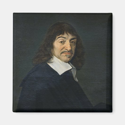 Portret van Rene Descartes c.1649 Magneet (Voorkant)