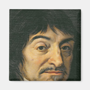 Portret van Rene Descartes c.1649 Magneet