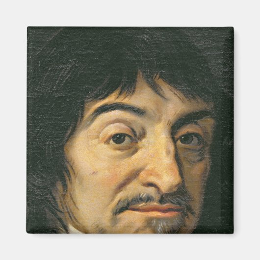 Portret van Rene Descartes c.1649 Magneet (Voorkant)