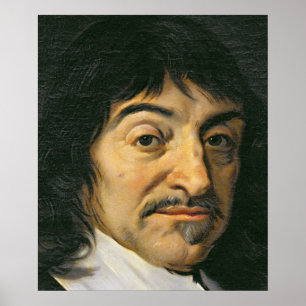 Portret van Rene Descartes c.1649 Poster