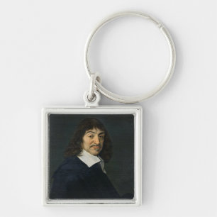Portret van Rene Descartes c.1649 Sleutelhanger