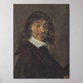 Portret van René Descartes door Frans Hals Poster