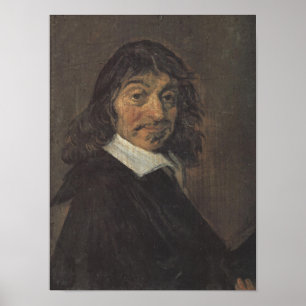 Portret van René Descartes door Frans Hals Poster