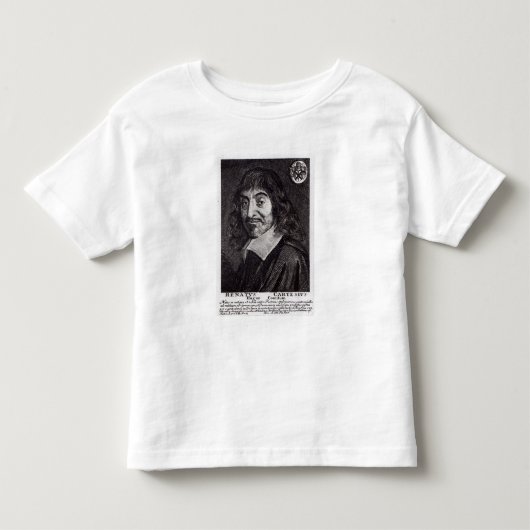 Portret van Rene Descartes Kinder Shirts (Voorkant)