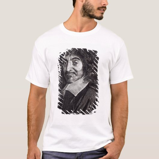 Portret van Rene Descartes T-shirt (Voorkant)
