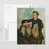 Portret van Renoir door Frederic Bazille Briefkaar Briefkaart (Voorkant / Achterkant)