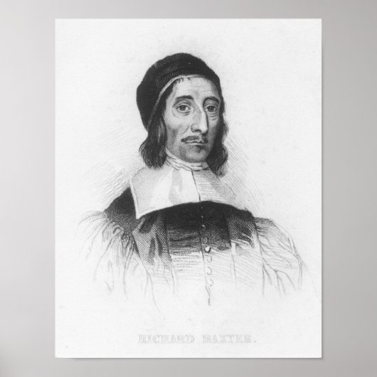 Portret van Richard Baxter Poster (Voorkant)