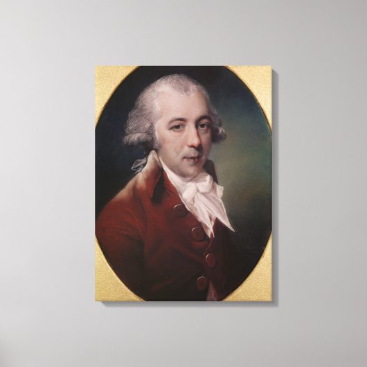 Portret van Richard Brinsley Sheridan 1788 Canvas Afdruk (Voorkant)