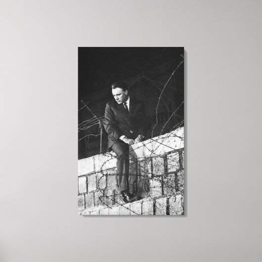 Portret van Richard Burton Canvas Afdruk (Voorkant)