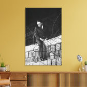 Portret van Richard Burton Canvas Afdruk (Insitu (Woonkamer))
