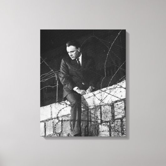Portret van Richard Burton Canvas Afdruk (Voorkant)