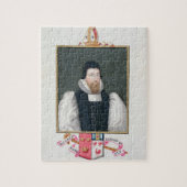 Portret van Richard Cox (1500-81) bisschop van Ely Legpuzzel (Verticaal)