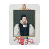 Portret van Richard Cox (1500-81) bisschop van Ely Magneet (Verticaal)