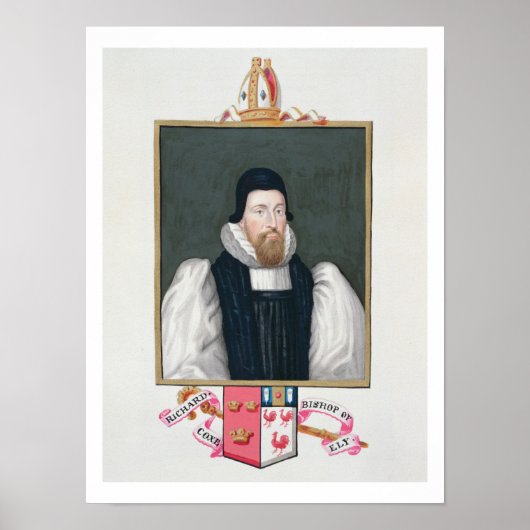 Portret van Richard Cox (1500-81) bisschop van Ely Poster (Voorkant)
