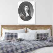 Portret van Richard Cromwell Canvas Afdruk (Insitu (Slaapkamer))