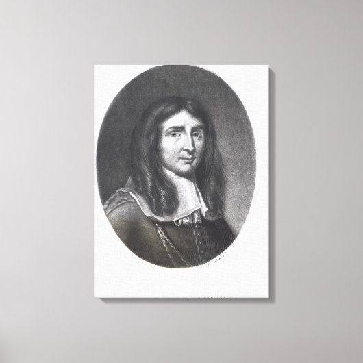 Portret van Richard Cromwell Canvas Afdruk (Voorkant)
