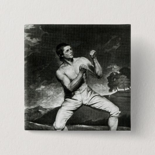 Portret van Richard Humphreys Vierkante Button 5,1 Cm (Voorkant)