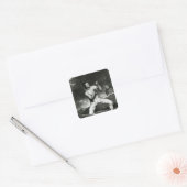 Portret van Richard Humphreys Vierkante Sticker (Envelop)