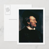 Portret van Richard Wagner (1813-83) (olie op canv Briefkaart (Voorkant / Achterkant)