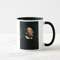 Portret van Richard Wagner (1813-83) (olie op canv