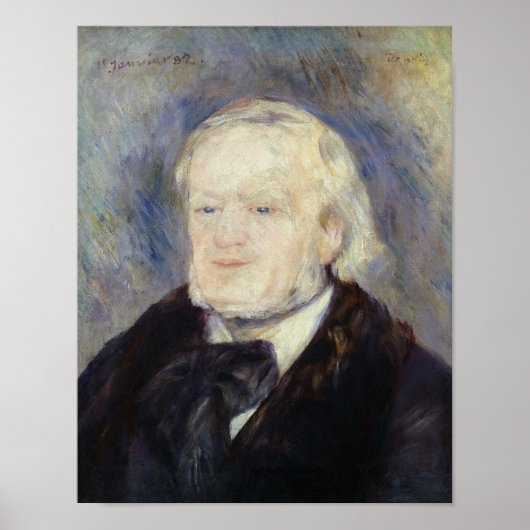 Portret van Richard Wagner 1882 Poster (Voorkant)