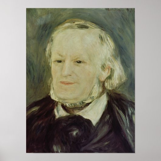 Portret van Richard Wagner, 1893 Poster (Voorkant)