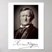 Portret van Richard Wagner Poster (Voorkant)