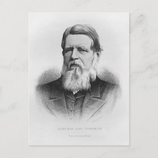 Portret van Right Hon Lord Iddesleigh Briefkaart (Voorkant)