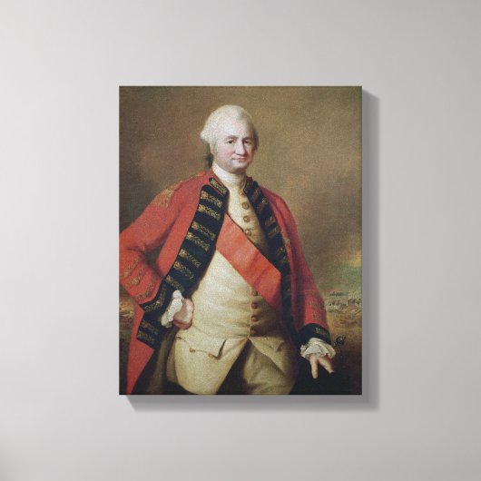 Portret van Robert Clive 1st Baron Clive, 1773 Canvas Afdruk (Voorkant)