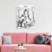 Portret van Robert de Bruce Canvas Afdruk (Insitu (Woonkamer))