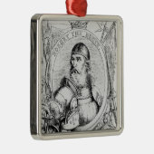 Portret van Robert de Bruce Metalen Ornament (Rechts)