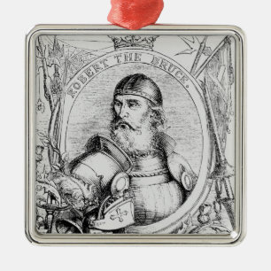 Portret van Robert de Bruce Metalen Ornament