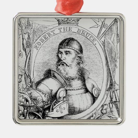 Portret van Robert de Bruce Metalen Ornament (Voorkant)