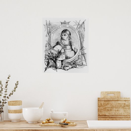 Portret van Robert de Bruce Poster (Keuken)
