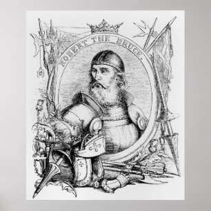 Portret van Robert de Bruce Poster