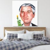 Portret van Robert Deniro Canvas Afdruk (Insitu (Slaapkamer))