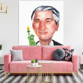 Portret van Robert Deniro Canvas Afdruk (Insitu (Woonkamer))