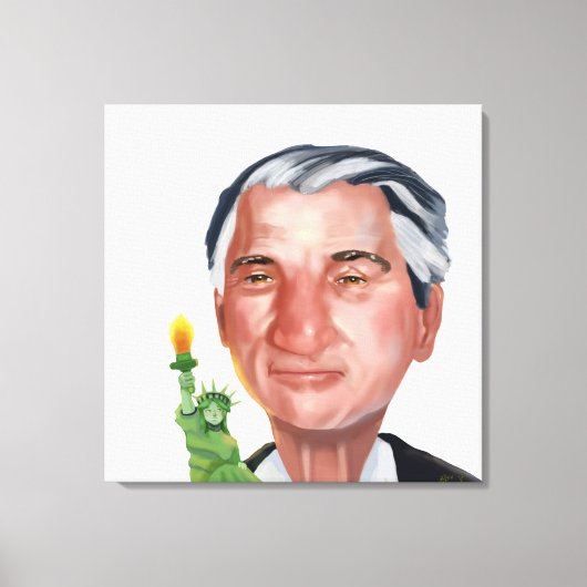 Portret van Robert Deniro Canvas Afdruk (Voorkant)