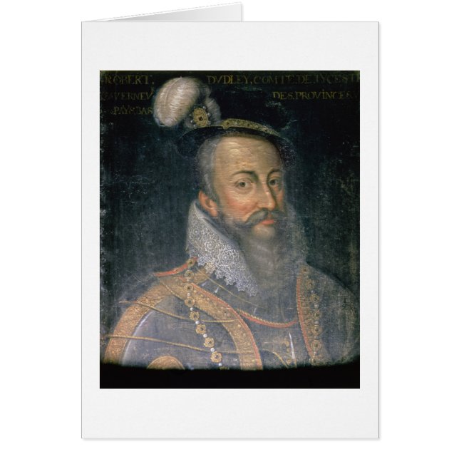 Portret van Robert Dudley (1532-88) Earl of Leices (Voorkant)