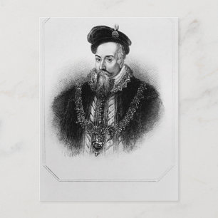 Portret van Robert Dudley 1st Earl of Briefkaart