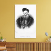 Portret van Robert Dudley 1st Earl of Canvas Afdruk (Insitu (Woonkamer))
