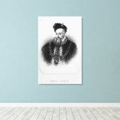 Portret van Robert Dudley 1st Earl of Canvas Afdruk (Insitu (Houten vloer))