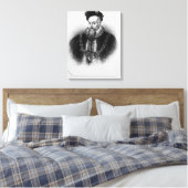 Portret van Robert Dudley 1st Earl of Canvas Afdruk (Insitu (Slaapkamer))