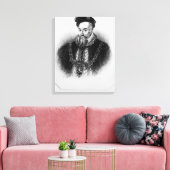 Portret van Robert Dudley 1st Earl of Canvas Afdruk (Insitu (Woonkamer))