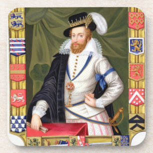 Portret van Robert Dudley (c.1532-88) Earl of Leic Drankjes Onderzetter