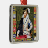 Portret van Robert Dudley (c.1532-88) Earl of Leic Metalen Ornament (Rechts)