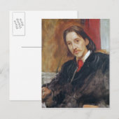 Portret van Robert Louis Stevenson 1886 Briefkaart (Voorkant / Achterkant)
