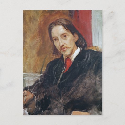 Portret van Robert Louis Stevenson 1886 Briefkaart (Voorkant)