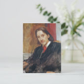 Portret van Robert Louis Stevenson 1886 Briefkaart (Staand voorkant)